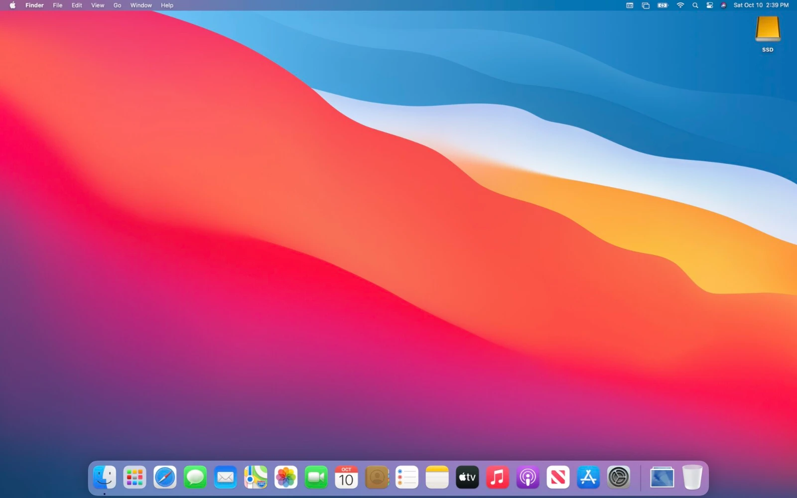 A Screenshot of macOS Big Sur