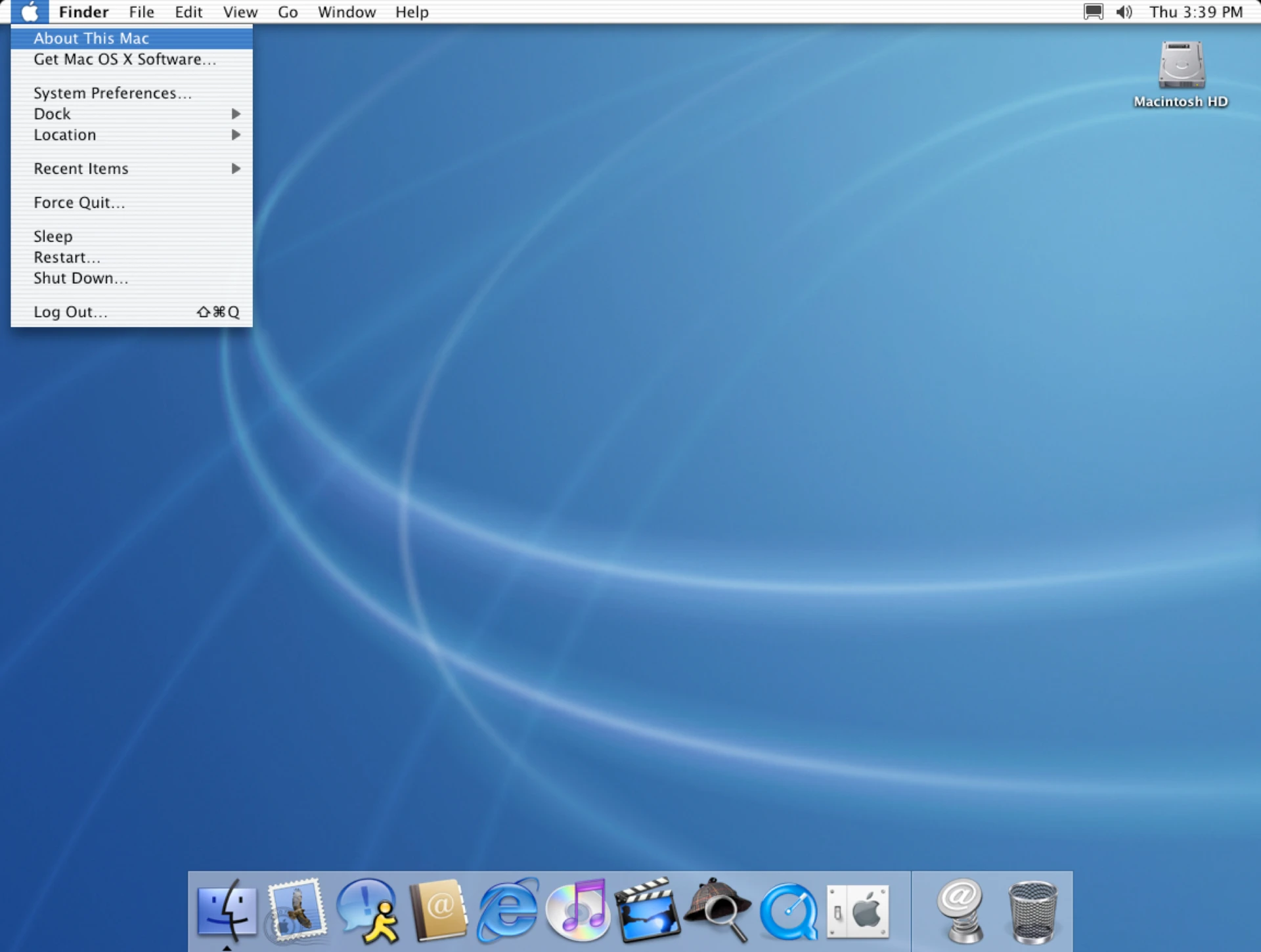 Mac OS X Jaguar screenshot