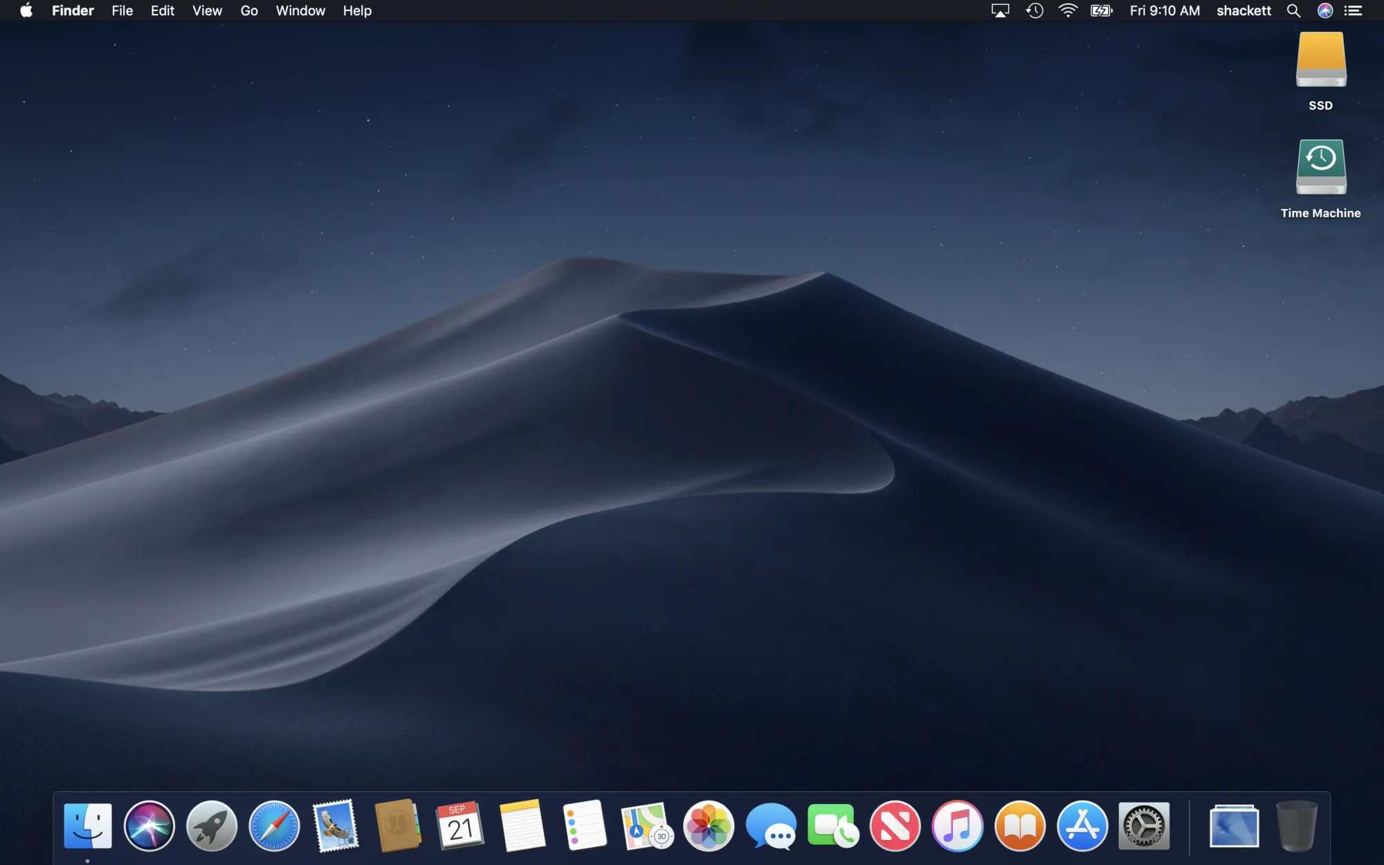 Also a screenshot of macOS Mojave