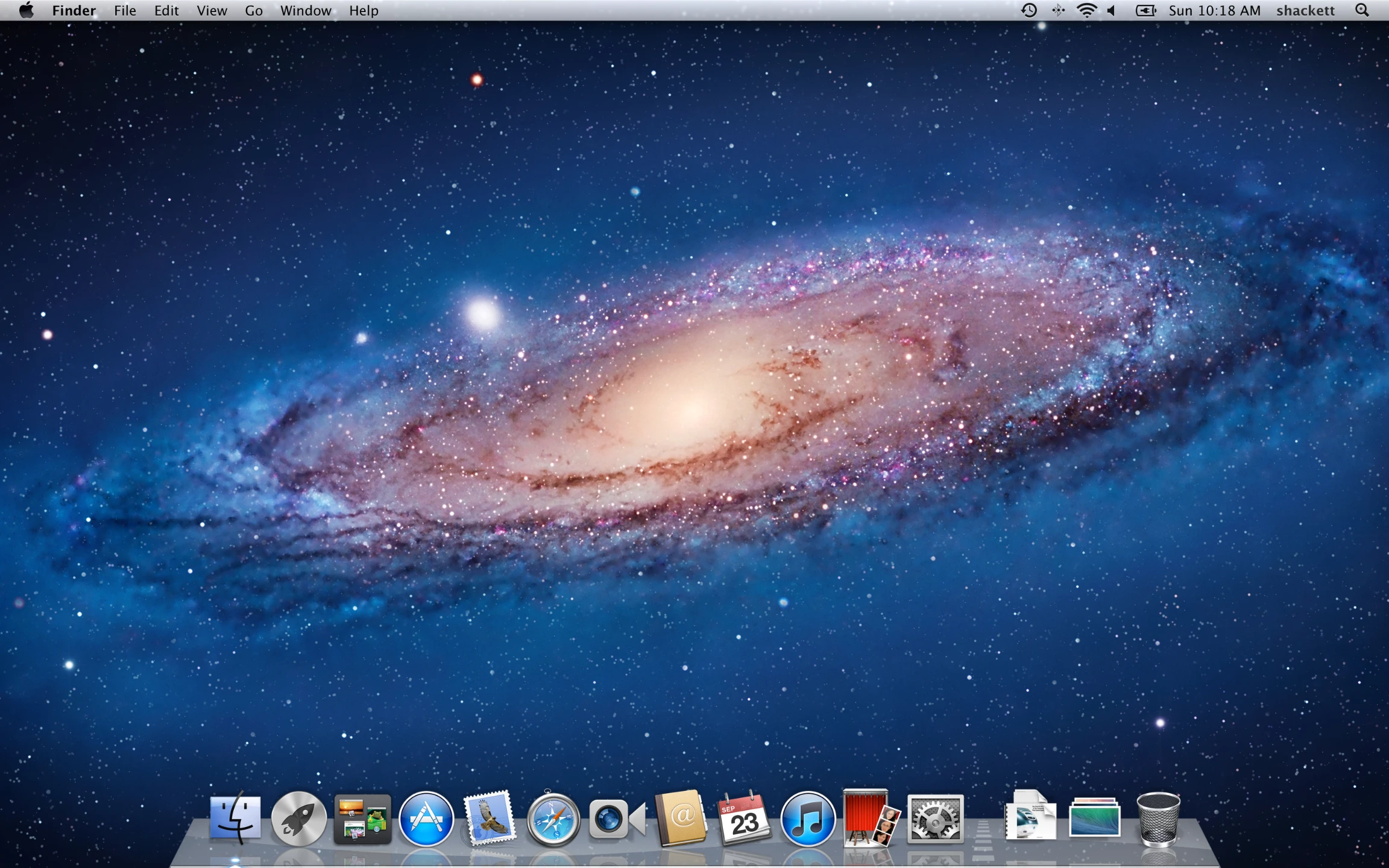 Screenshot of OS X Lion