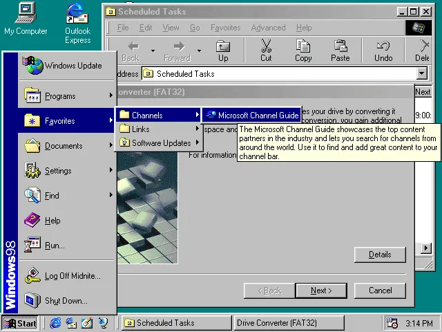 Windows 98 UI