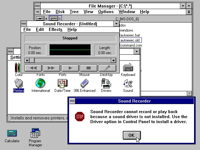 Windows 3.1 screenshot